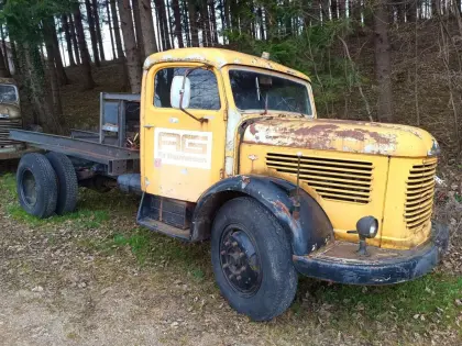 Steyr 380 Lastwagen, Kranauto, Kipper
