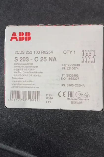 ABB C25 3+N Sicherungsautomat