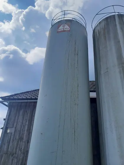 2x Epple-Silos, 3 m Dm., 70 m³