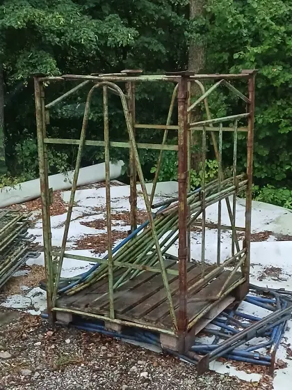 Gitterboxen für Holz usw.