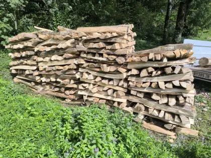 Brennholzscheite 1 m, Hartholz Buche, Esche, trocken
