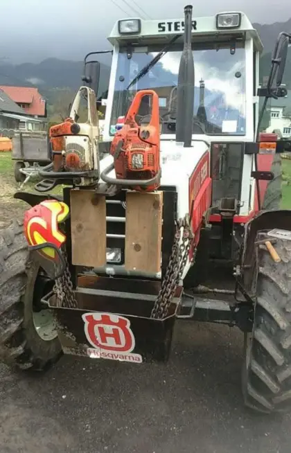 Motorsägenhalterung Steyr 80ga Serie