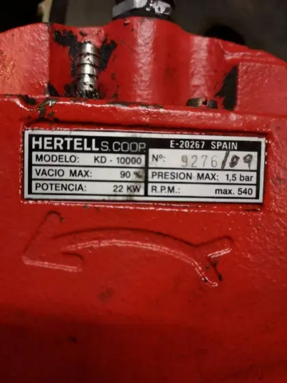 Hertell Güllepumpen-Kompressor 10.000 Ersatzteile KD 10000