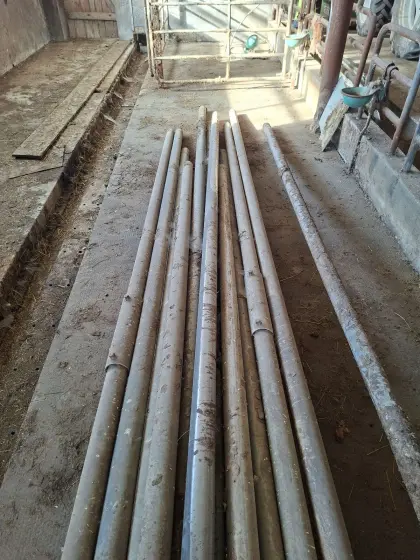 Rohre für Aufstallung