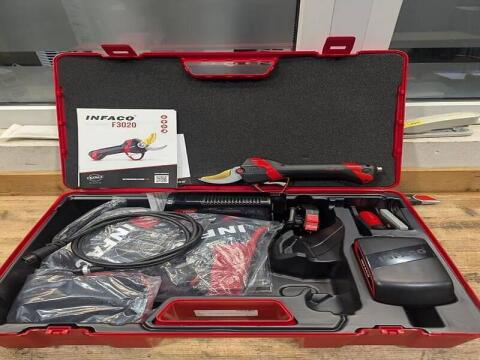 Infaco F3020, Electrocoup, Akku-Schere mit Akku & Koffer