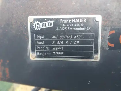 Hauer MH 80/H/3 Frontlader