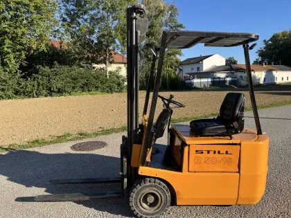 STILL 1,5 t el. Stapler, Vollfreihub, neue Reifen, R50-15