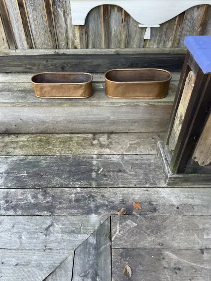 Kupfer: Schöne, massive Kupfergefäße für den Garten