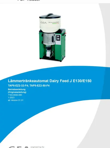 Tränkeautomat für Schafe und Ziegen, Förster Lämmertränkeautomat Dairy Feed J E130/E150