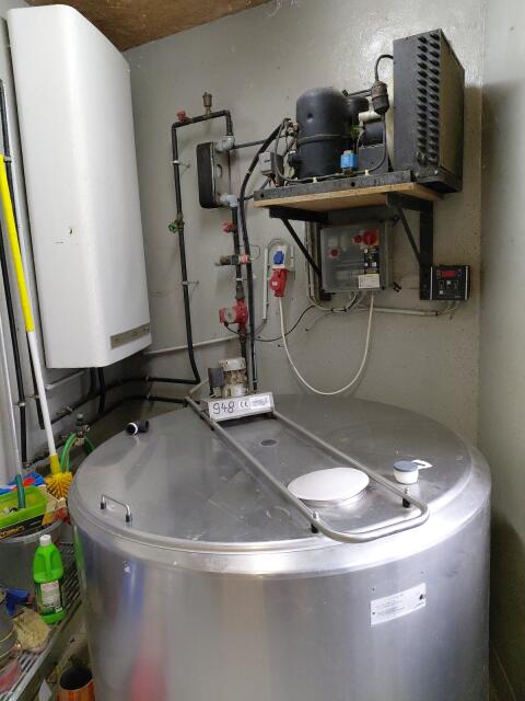 Milchtank mit Kühlung und Wärmerückgewinnung