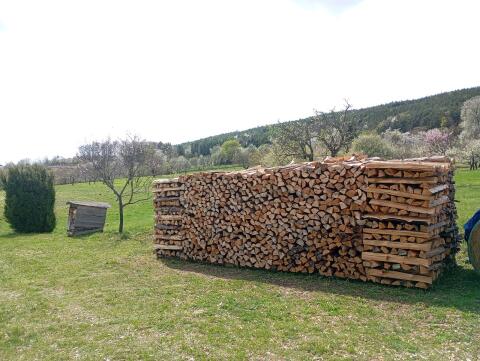 Brennholz Kiefer, halbtrocken bzw. trocken, 33 cm