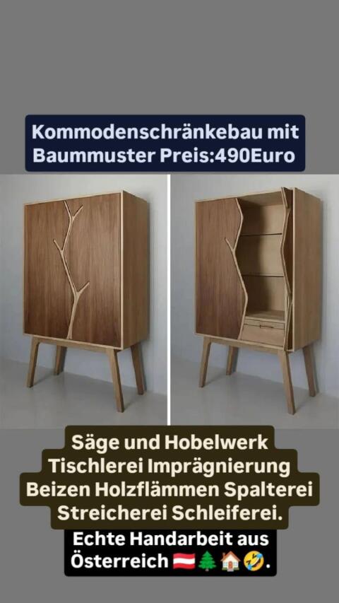 Kommodenschränkebau, Wagnerei, Kunsttischlerei