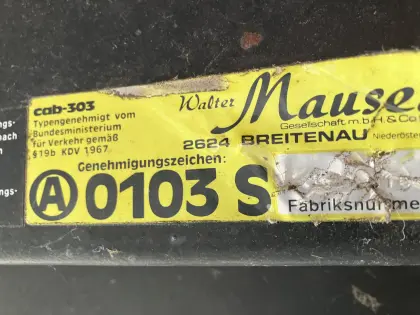 Traktorkabine Mauser 303SG