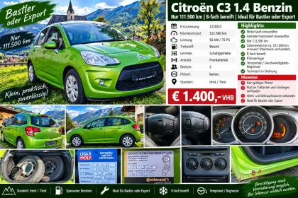 Citroën C3 1,4 Benzin, wenig km
