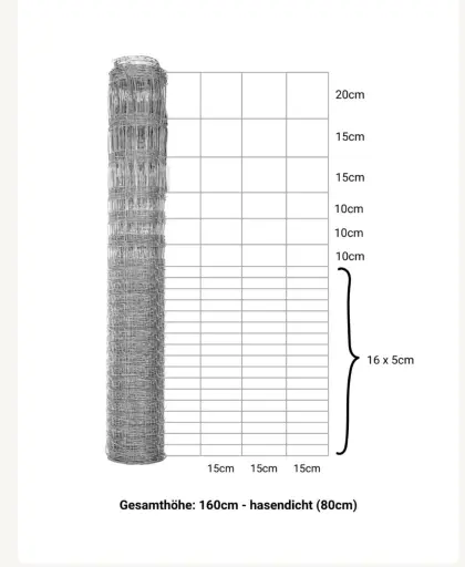 Wildzaun, Weidezaun 160 cm