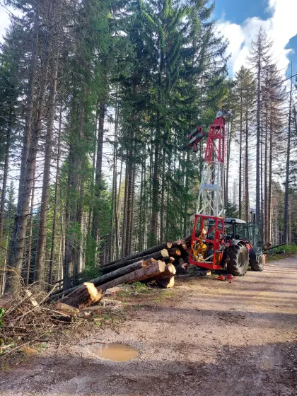 Seilkran Koller K300 mit Laufwagen SKA1Z