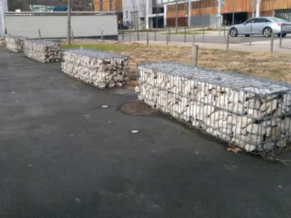 Gabionen, Gartenhäuserbau, Wagnerei, Kunsttischlerei