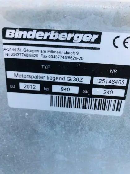 Binderberger Liegendspalter