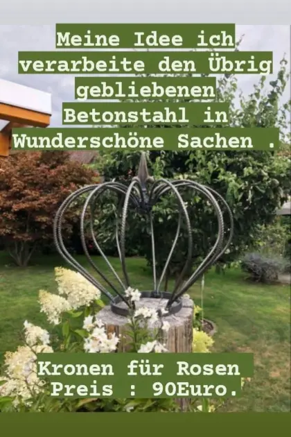 Rosenkronen aus Betonstahl