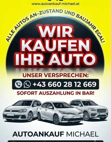 Wir kaufen Autos, Nutzfahrzeuge und Almfahrzeuge aller Art