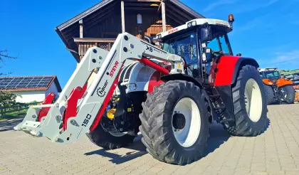 Steyr CVT 6160 Tier 3 mit neuwertigem Hauer XB Bionic 150