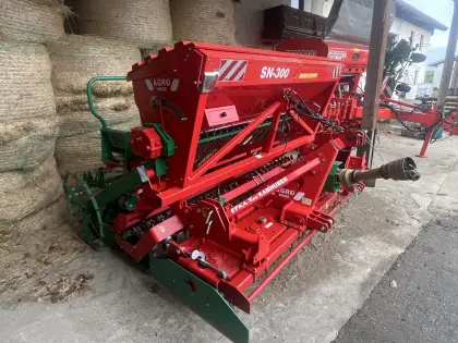 Drillmaschine Agromasz SN 300 mit Kreiselegge ANA 30