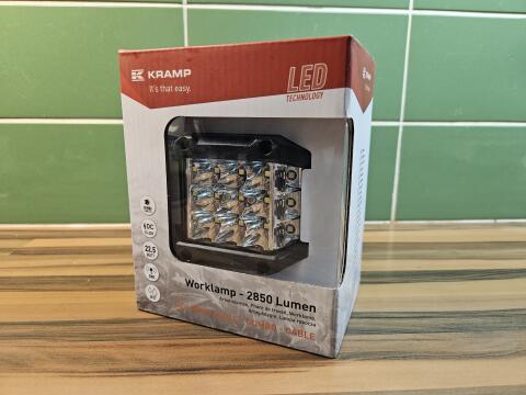 LED-Arbeitsscheinwerfer, 10-30 V, LED, 2.850 lm, quadratisch