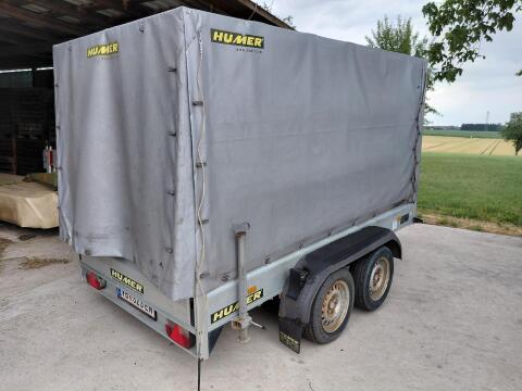 Humer Tandemanhänger mit Hochplane, Alu-Aufbau, Alu-K 300
