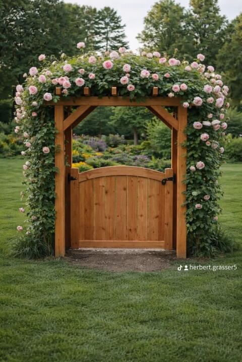 Rosenpergolastüren
