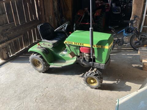 John Deere 108 zu verkaufen, Schneeschild, Mähwerk