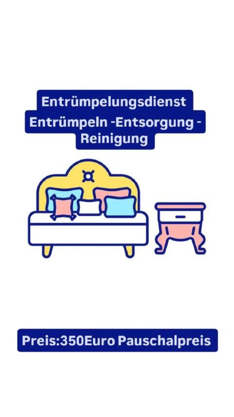 Entrümpeln, Entsorgen, Reinigung