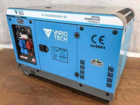Dieselgenerator 20 kVA, 15 kW, Vario Tech VT-DG23000SE3-3D