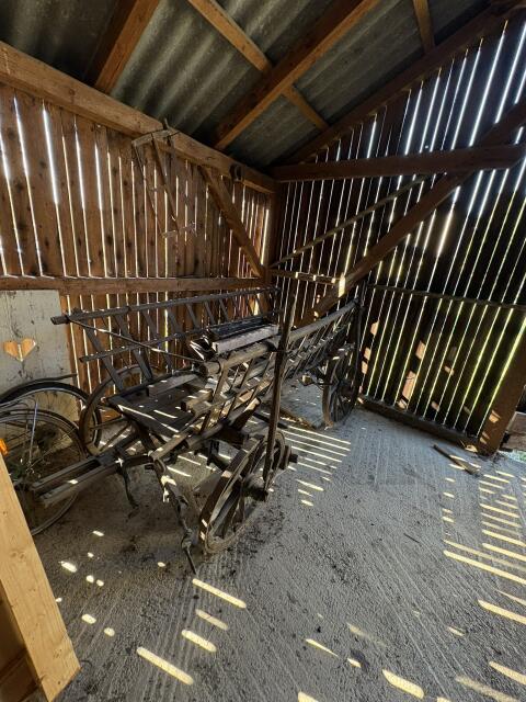 Antiker Holz-Leiterwagen, Bauernwagen – Historisches Deko-S