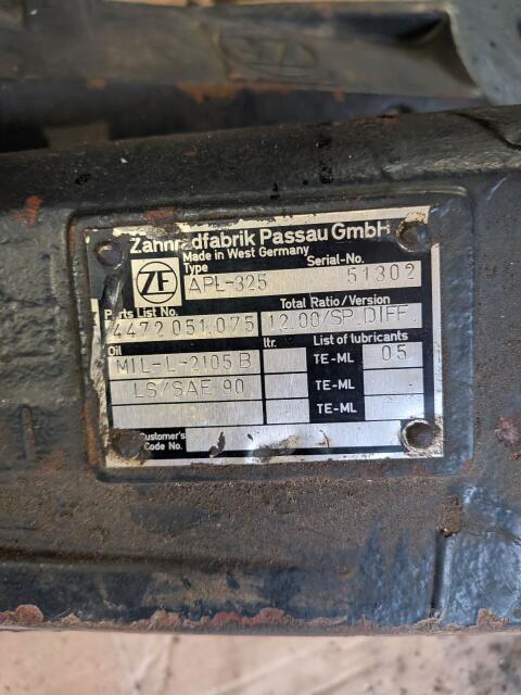 Steyr Vorderachse Teile 8080 8090 8070 ZF 325 APL 325