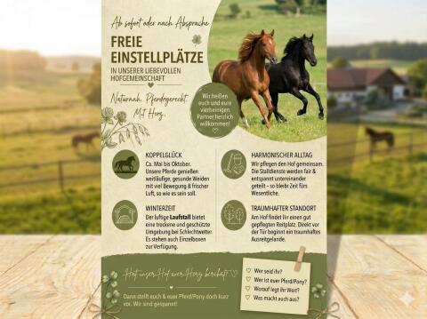 Stallgemeinschaft hat Plätze frei