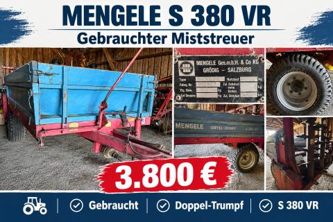 Einsatzbereiter Miststreuer Mengele S 380 VR