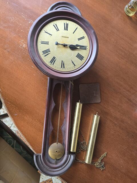 Dugena Wanduhr Holz Pendeluhr Regulateur Vintage Antik
