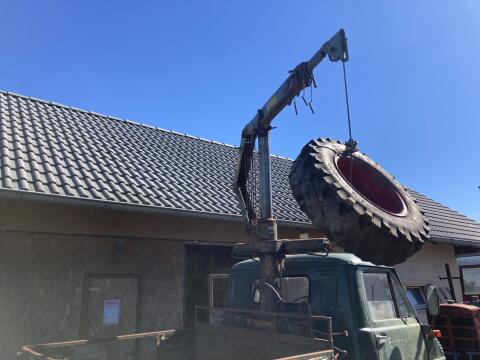 Unimog Oldtimer Kran Hiab Traktor Oldtimertraktor MB-Trac Unimog 30