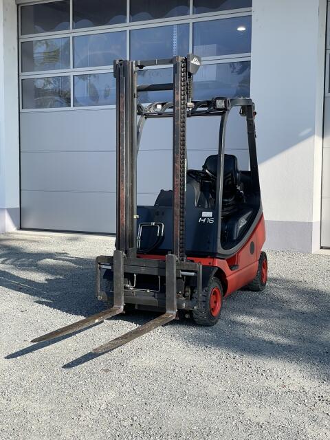 Linde H16T Treibgasstapler, nur 5.450 Bstd., Seitenschieber, Baureihe 350