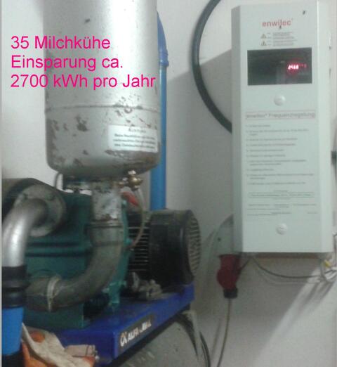 Frequenzregelung für Vakuumpumpe 4 kW der Melkanlage