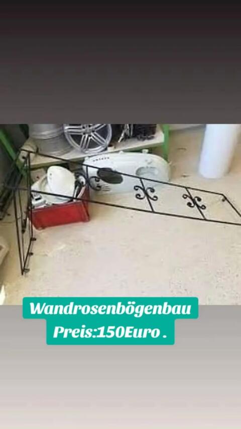 Wandrosenbögen geschmiedet