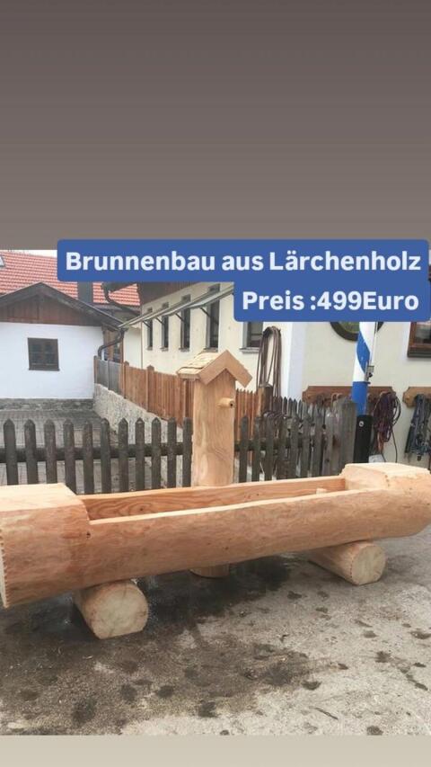 Brunnen aus Lärchenholz