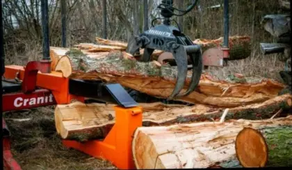 Langholzspalter, Holzspalter für über 5 m Länge