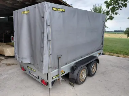 Humer Tandemanhänger mit Hochplane, Alu-Aufbau, Alu-K 300