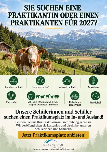 Praktikumsplätze für Jun.-Okt. im In- und Ausland gesucht