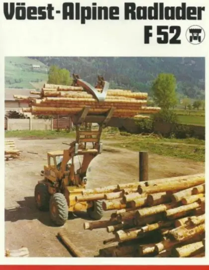 Suche Typenschein, Betriebsanleitung für Voest Radlader F52
