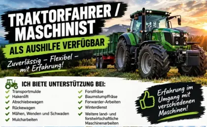 Traktorfahrer, Maschinist