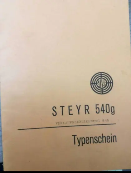 Verkaufe Sammel-Typenscheine von Steyr 540, 545, 40+