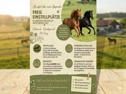 Stallgemeinschaft hat Plätze frei