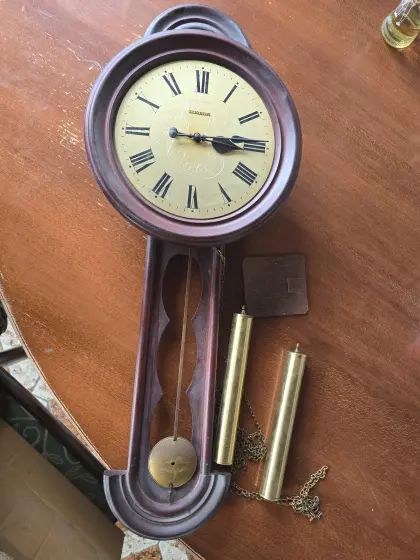 Dugena Wanduhr Holz Pendeluhr Regulateur Vintage Antik